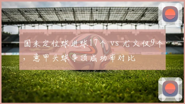 国米定位球进球17个 vs 尤文仅9个，意甲头球争顶成功率对比